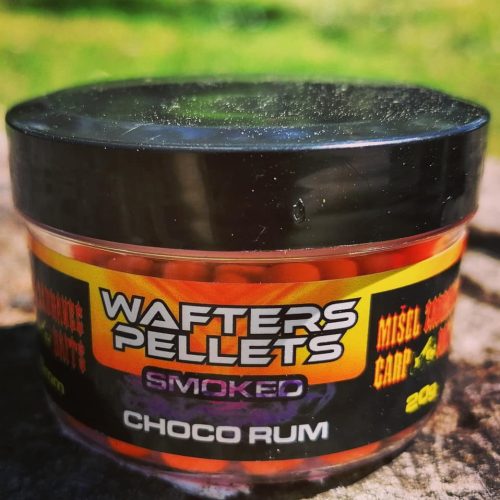 Wafters Pellets-Smoked-Choco Rum 6mm (csoki rum,fluo narancs)