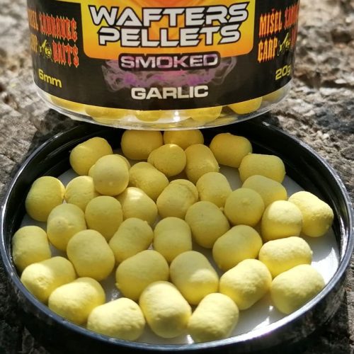 Wafters Pellets-Smoked-Garlic 6mm (fokhagyma,tört sárga)