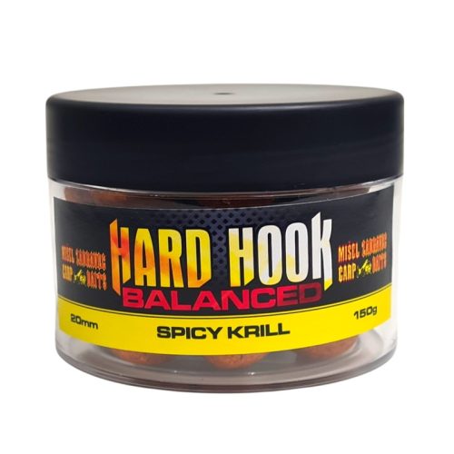 Hard Hook Balanced csalizó bojli-Spicy Krill-16mm (fűszeres rák)