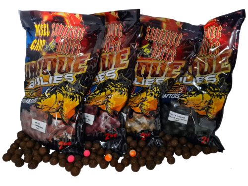 Unique Boilies-Salty Caviar-Black Octopus 24mm+Pop Up+Wafters (sós kaviár-fekete polip)