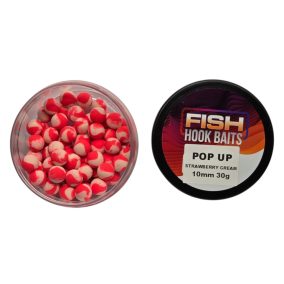 Fish Hook Baits-Pop Up-10mm Strawberry Cream (eperkrém)