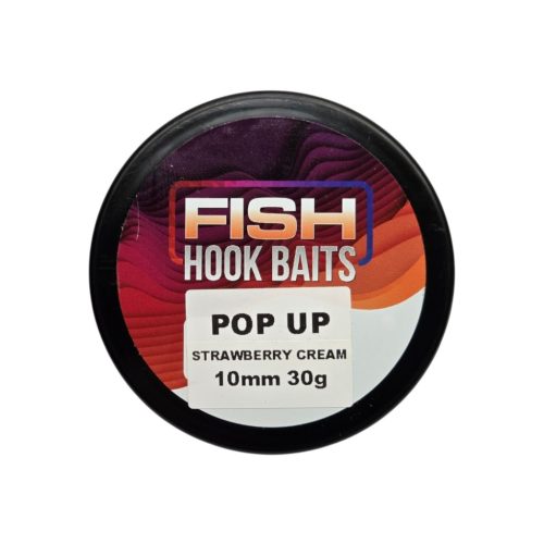 Fish Hook Baits-Pop Up-10mm Strawberry Cream (eperkrém)