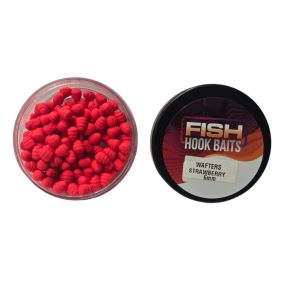 Fish Hook Baits-Wafter-6mm Strawberry (piramis-eper)