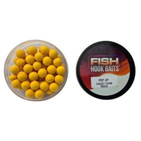   Fish Hook Baits-Pop Up-10mm Sweet Corn (édes kukorica-világos narancs)
