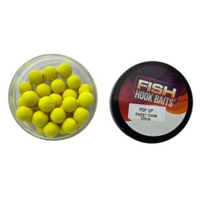   Fish Hook Baits-Pop Up-12mm Sweet Corn (édeskukorica-fluo sárga)