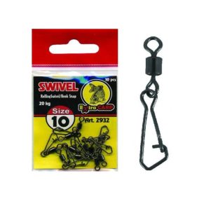   Rolling Swivel Hook snap-10 (forgókapocs karabinerrel-10-es méret)