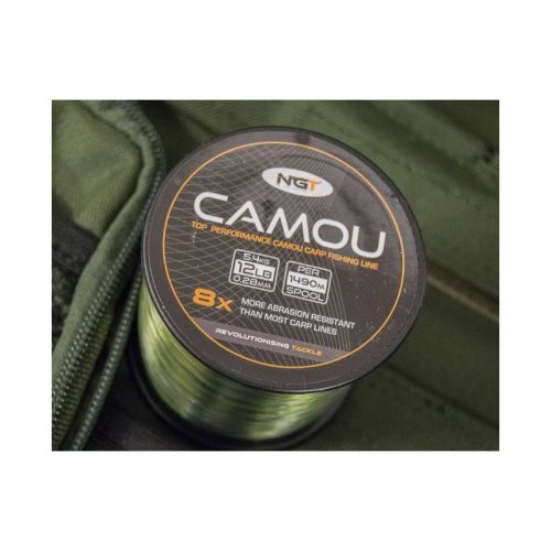 NGT Camo Line 15Lb (terep színű monofil zsinór-nagytekercses-0,30mm/6,8kg 1300m)