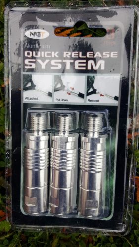 NGT Quick Release Systems (aluminium gyorsrögzítő adapter, golyós-3db)