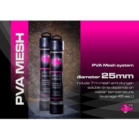 PVA háló csövön, 25mm-7 méter