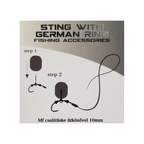 Monstercarp-Sting With German Ring 10 (csalitüske ütközővel-10mm)