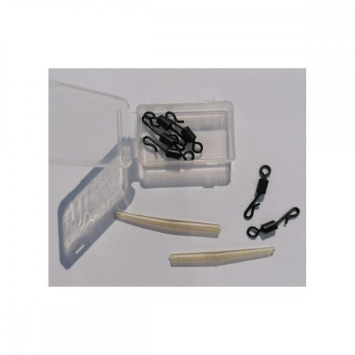 Monstercarp-Quick Change Swivels & Sleeves 6 set (gyorskapcsos forgó és kötésvédő 6db-os szett)