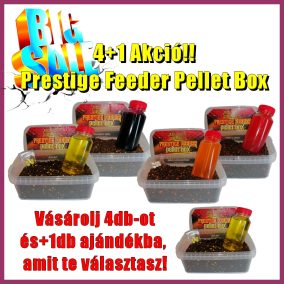   Prestige Feeder Pellet Box pack 4+1 (ZX21, Hot Lava, Sweet Sin, Sea Monster)