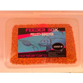   Monster Carp Feeder Box-Strawberry (eper-pellet+Booster 1000gr)