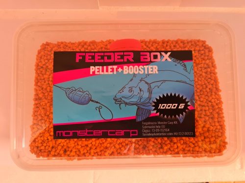 Monster Carp Feeder Box-Halibut (laposhal-pellet+Booster 1000gr)