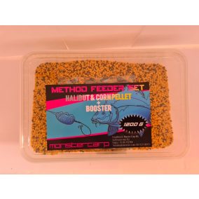   Monster Carp Method Feeder Set-Halibut-Ananas (laposhal-ananász-pellet+Booster 1200gr)